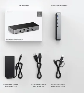 Satechi Triple 4K Display Docking Station Grijs