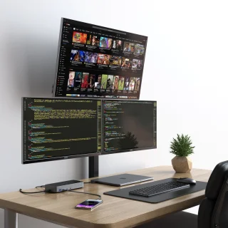 Satechi Triple 4K Display Docking Station Grijs