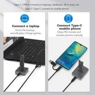 SD02A NVMe M.2 SSD Docking Station USB 3.0 2TB