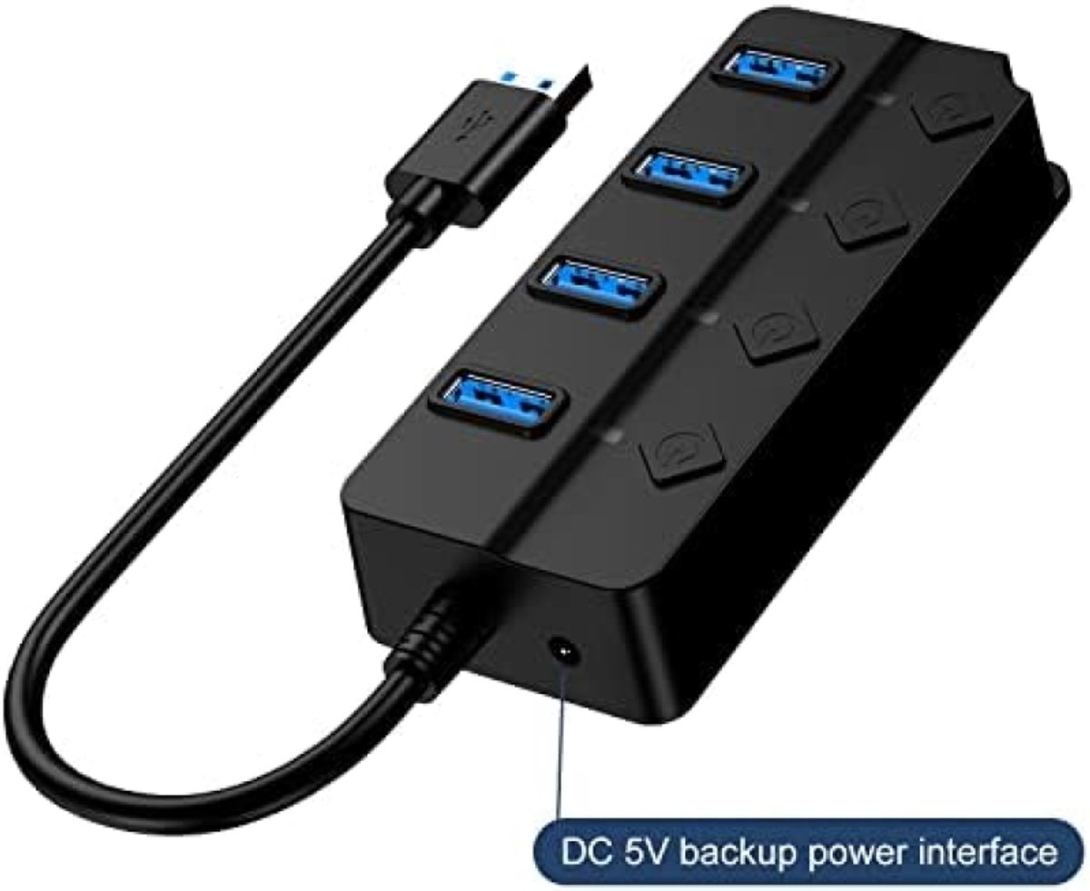 Selbro USB 3.0 4-poorts Hub Ultra Slim