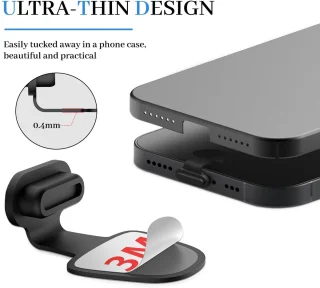 Set van 6 USB-C stofbeschermers voor type C poorten