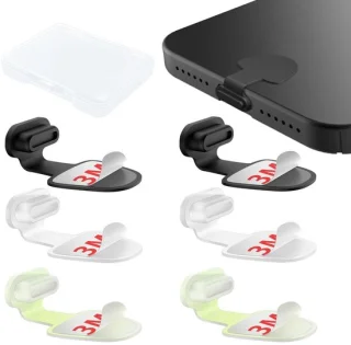 Set van 6 USB-C stofbeschermers voor type C poorten