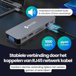 Siltcon 13-in-1 USB-C Docking Station Spacegrey 2025