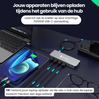 Siltcon 13-in-1 USB-C Docking Station Spacegrey 2025