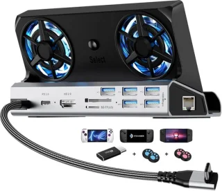 SnelShoppen 10-in-1 Steam Deck docking station
