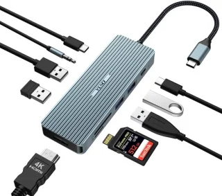 SnelShoppen 10-in-1 usb c dockingstation