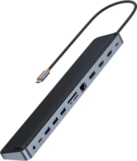 SnelShoppen 11-in-1 USB C docking station hub