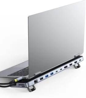 SnelShoppen 12-in-1 laptop dockingstation usb-c hub