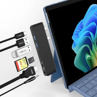 SnelShoppen - 7-in-1 Docking Station voor Surface Pro 11