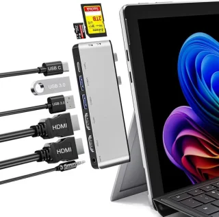 SnelShoppen 8-in-1 docking station voor Surface Pro 11