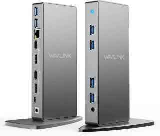 SnelShoppen DisplayLink docking station dual monitor 14-in-1 usb-c/a voor laptop
