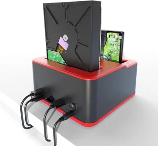 SnelShoppen dual-bay docking station USB Type C voor 2.5"/3.5" SATA HDD/SSD