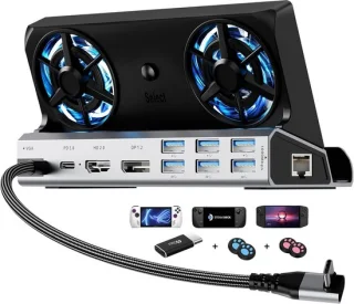 SnelShoppen dual cooling fans 11-in-1 docking station voor handheld consoles