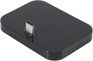 SnelShoppen Handy Desktop USB-C dockingstationhouder voor laptop en smartphone - zwart