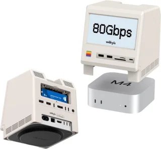 SnelShoppen retro dock station voor Mac mini M4 Pro