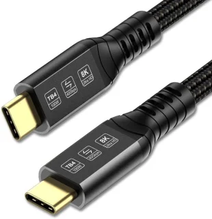 SnelShoppen Thunderbolt 4 kabel 3m USB-C naar USB-C