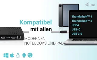 SnelShoppen - USB 3.0/USB-C 4K Triple Monitor Dockingstation G2 100W - Multi-Monitor Hub voor Laptop, Desktop, Mac, HDMI, VGA, DisplayPort, Snelle Geg
