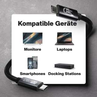 SnelShoppen usb 4 kabel 50cm type-c naar type-c