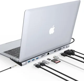 SnelShoppen USB-C docking station 10-in-1