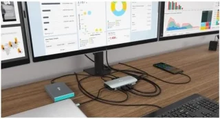 SnelShoppen usb-c docking station 3 display