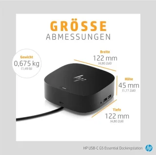 SnelShoppen - USB-C docking station G5 zwart - refurbished