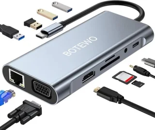 SnelShoppen USB C hub docking station 11-in-1