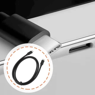 SnelShoppen USB Type C kabel 1 m USB 3.1 Gen 2 vervangingskabel voor HP G5 Dock Station