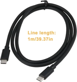 SnelShoppen USB Type C kabel 1 m USB 3.1 Gen 2 vervangingskabel voor HP G5 Dock Station