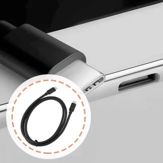 SnelShoppen USB Type C kabel 1 m USB 3.1 Gen 2 vervangingskabel voor HP G5 Dock Station