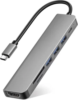 SNJY® USB-C Docking Station - Grijs