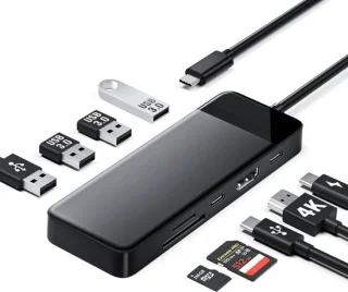 SNJY® USB-C Laptop Docking Station Zwart