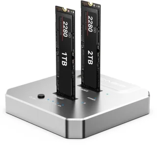 Solidchoice dual-bay NVMe docking station