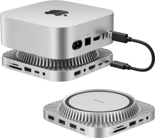 SolidKeus 13-in-1 docking station voor Mac Mini met 4K hdmi