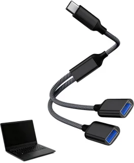 SolidKeus Dual USB C-adapter