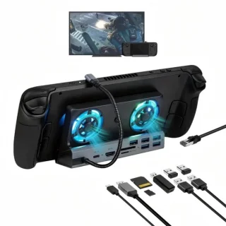 SolidKeus USB-C dockingstation 10-in-1 met dual fan
