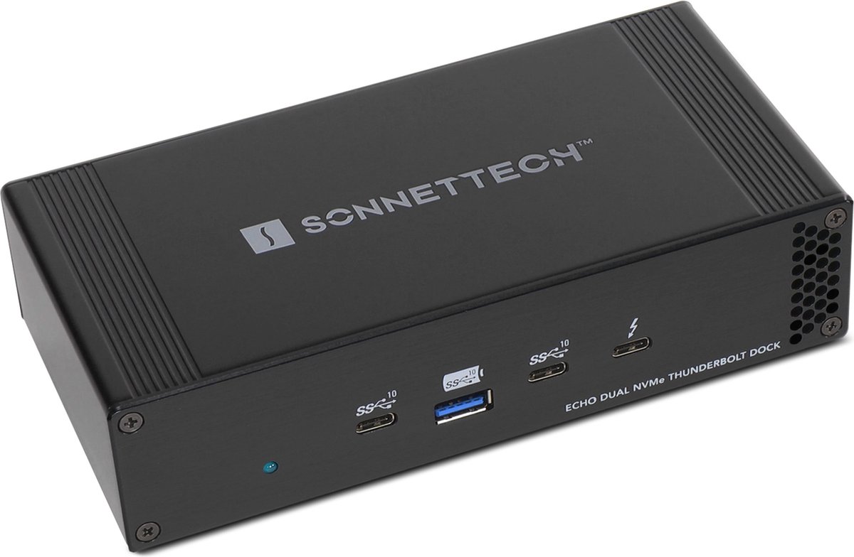 Sonnet Echo Dual NVMe Thunderbolt Dock Zwart