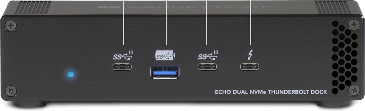 Sonnet Echo Dual NVMe Thunderbolt Dock Zwart