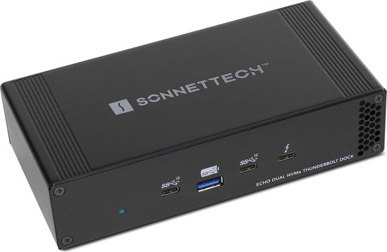 Sonnet Echo Dual NVMe Thunderbolt Dock Zwart