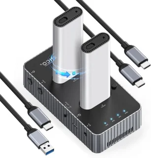 Ssd docking station nvme cloner - zilver