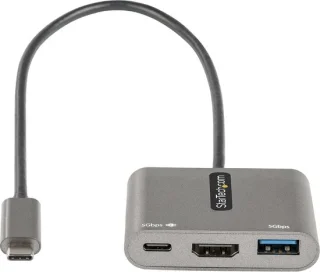 Compacte USB‑C naar HDMI-adapter met PD: krachtig en draagbaar