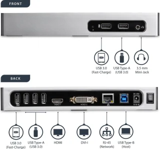 StarTech DK30ADD USB Hub