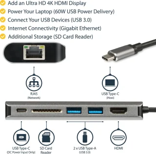 StarTech DKT30CSDHPD3 Dockstation