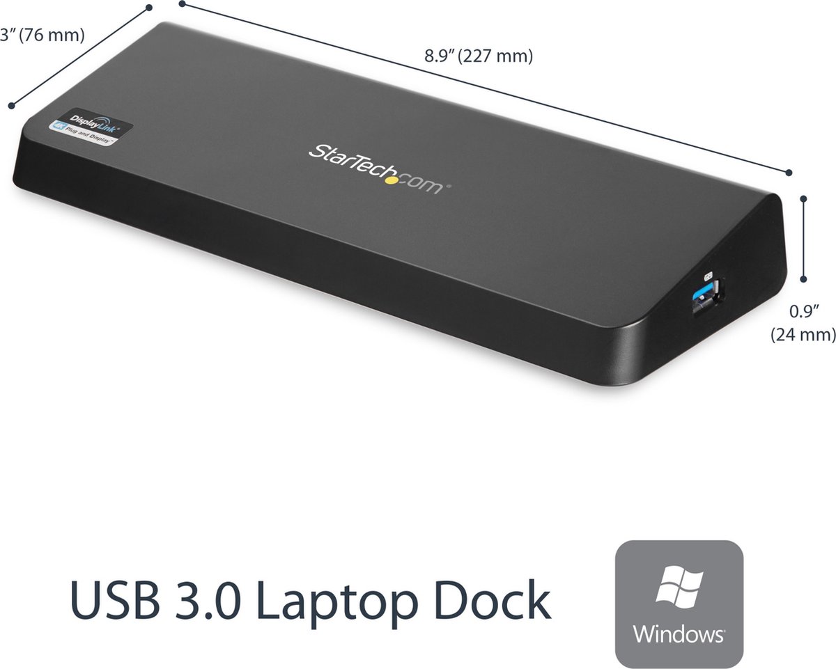 StarTech USB 3.0 Docking Station met HDMI en DisplayPort