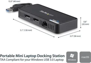 StarTech USB Hub USBA2DPGB