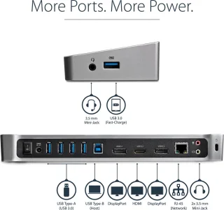 Startech USB3DOCKH2DP USB Hub