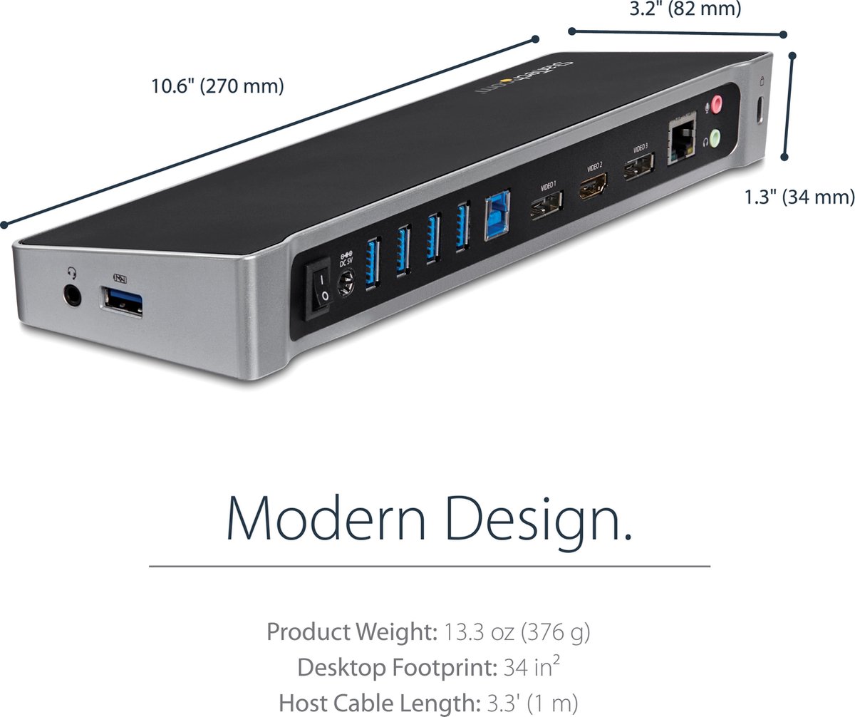 Startech USB3DOCKH2DP USB Hub