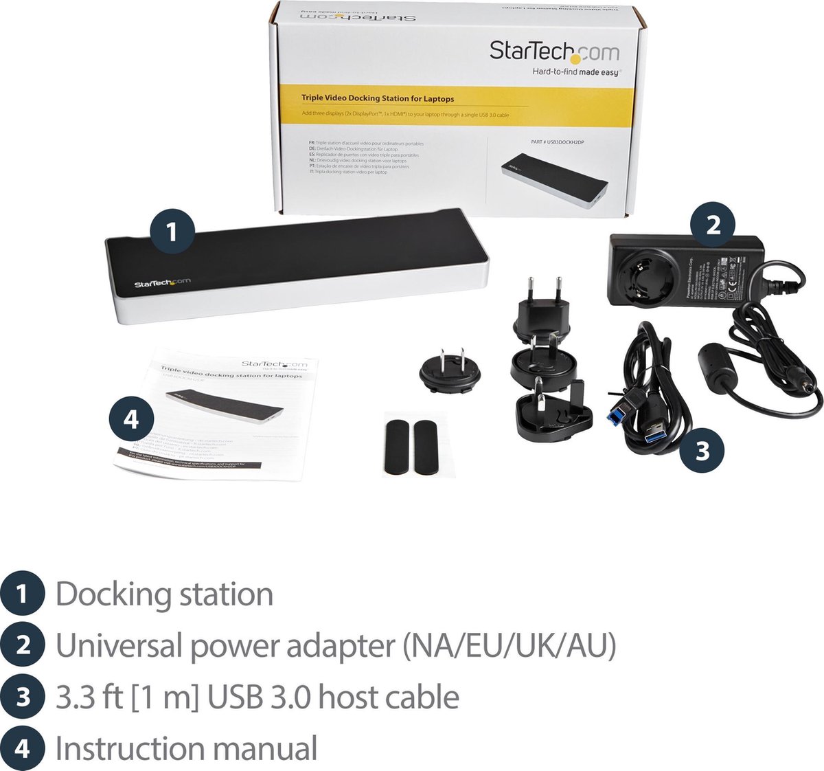 Startech USB3DOCKH2DP USB Hub