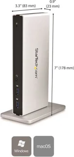 StarTech USB3SDOCKDD Dockstation Zilver