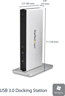 StarTech USB3SDOCKDD Dockstation Zilver