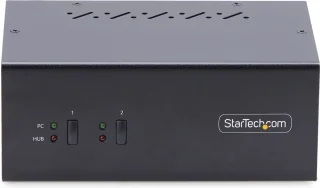 StarTech.com P2DD46A2-KVM-Switch 2-Port Dual-Monitor DisplayPort 4K 60Hz
